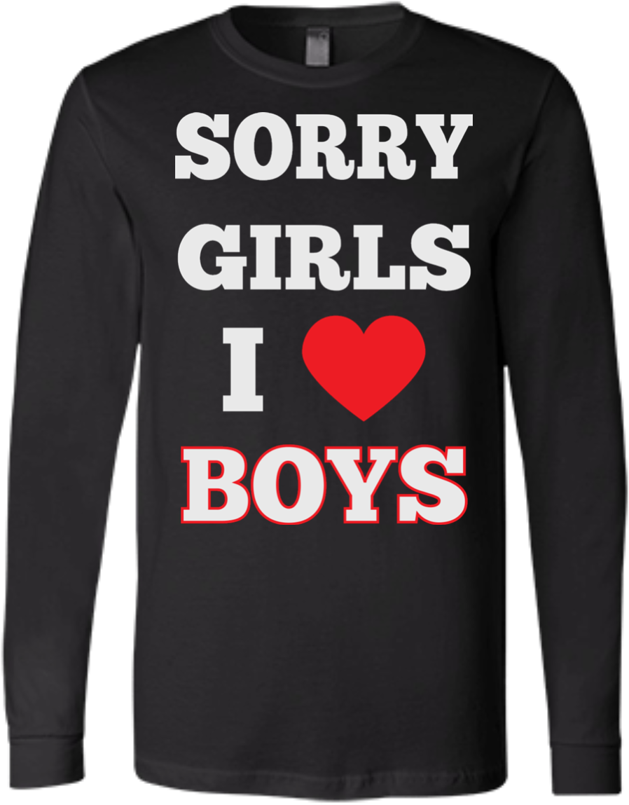 I Love Boys" Gay T Shirt - T-shirt (1155x1155), Png Download