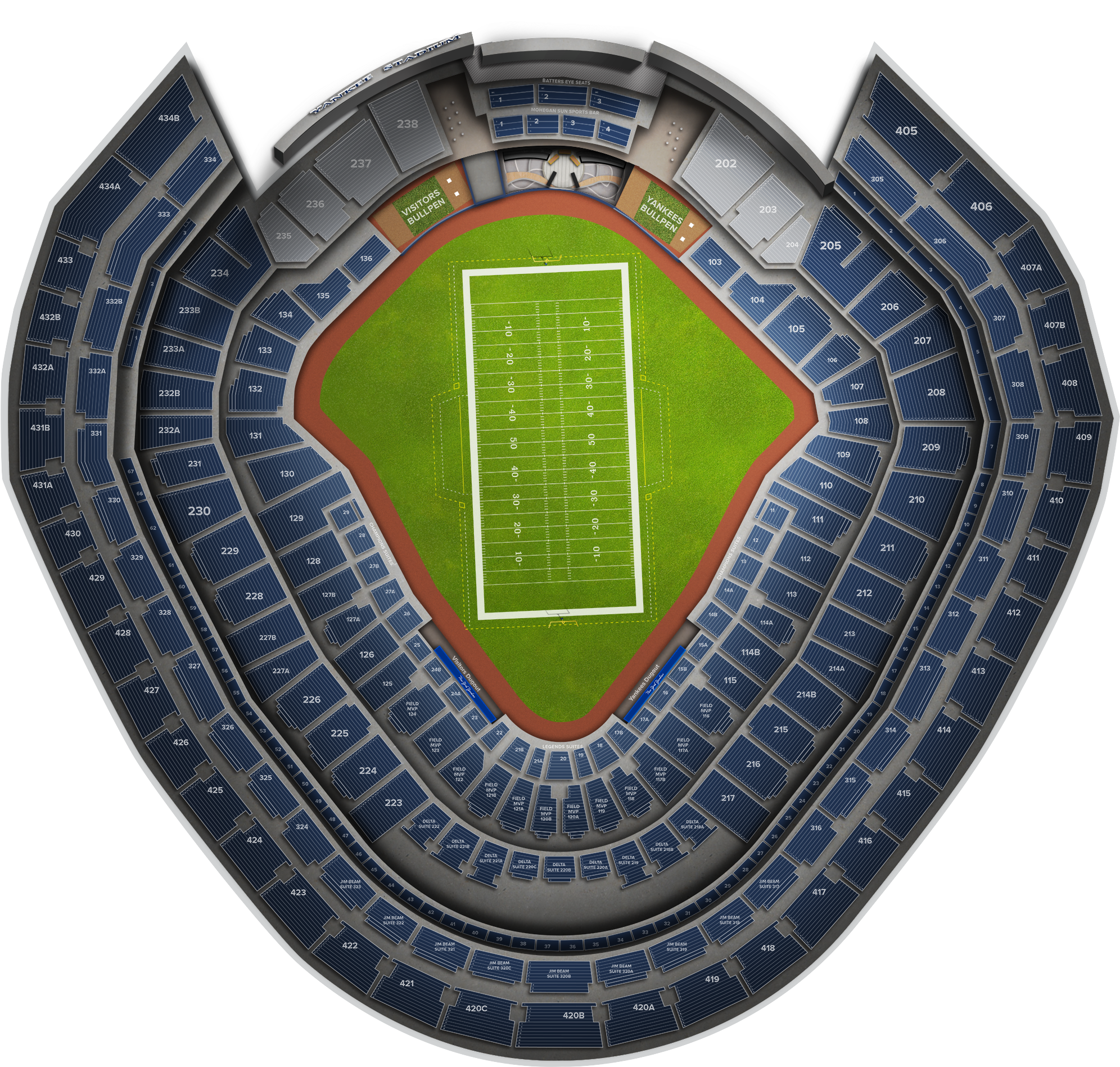 Yankee Stadium - Soccer-specific Stadium (2560x1936), Png Download