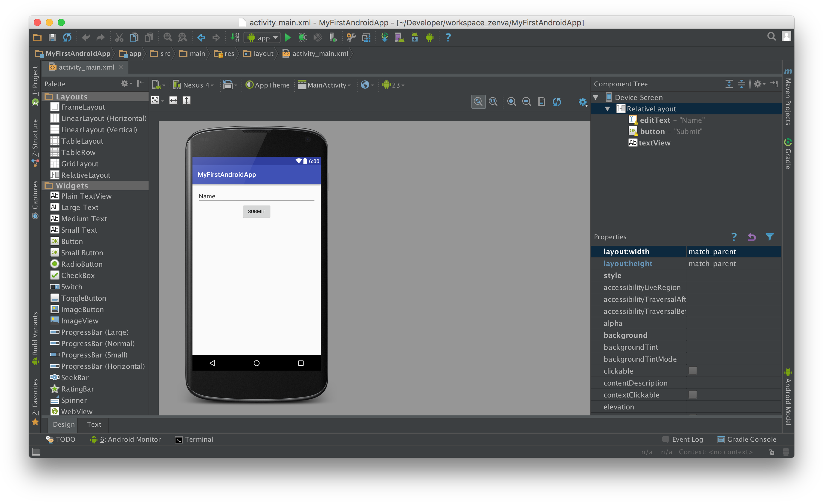 Hola World First Steps With Android - Toolbars App (2784x1704), Png Download