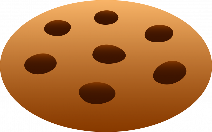 Chocolate Chips Clipart Png - Cookie Chocolate Chips Clipart (817x508), Png Download