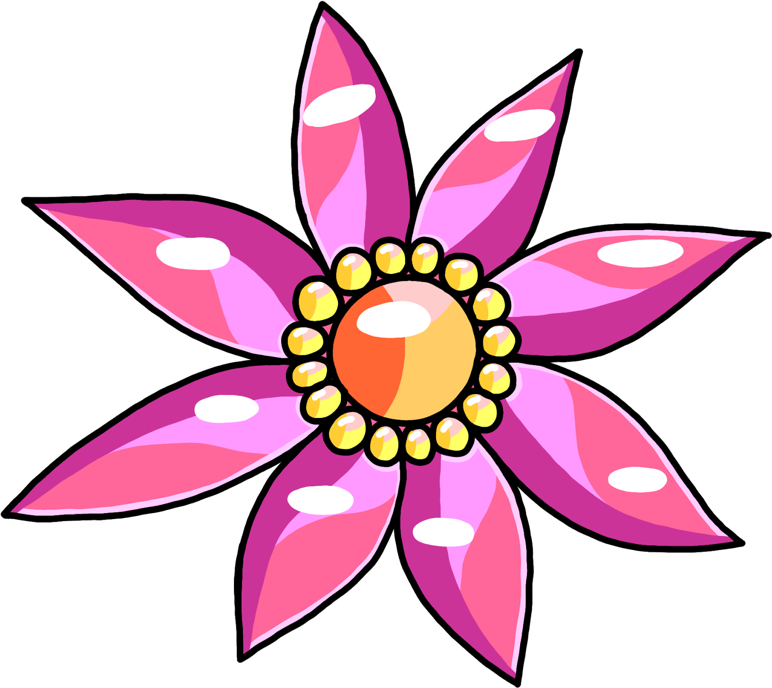 Free Flower Clip Art (1600x1429), Png Download