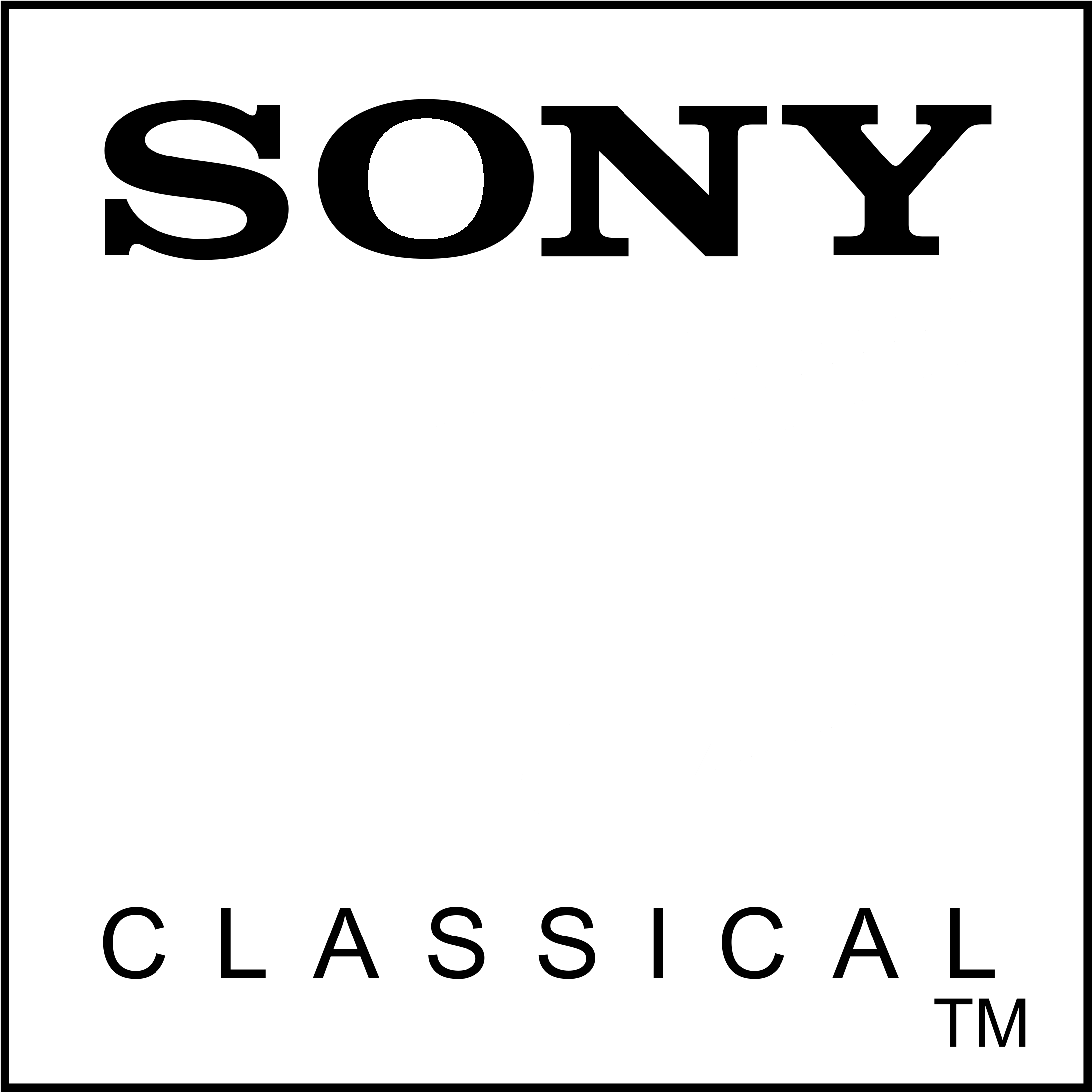 Sony Classical Logo Black And White - Sony Classical Records (2400x2400), Png Download