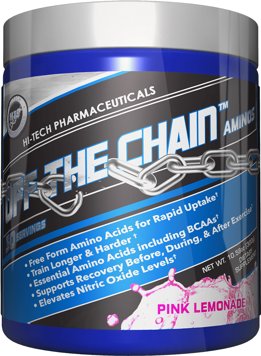 Hi Tech Pharmaceuticals Sports Nutrition & More Pink - Hi Tech Pharmaceuticals Off The Chain Aminos (1200x1200), Png Download