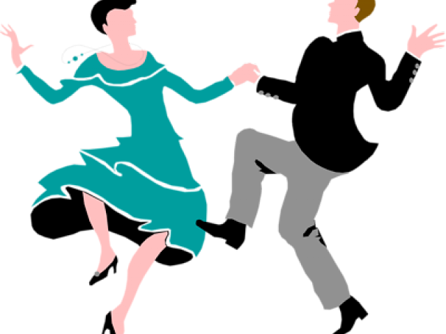 Swing Dance Line Art (640x480), Png Download