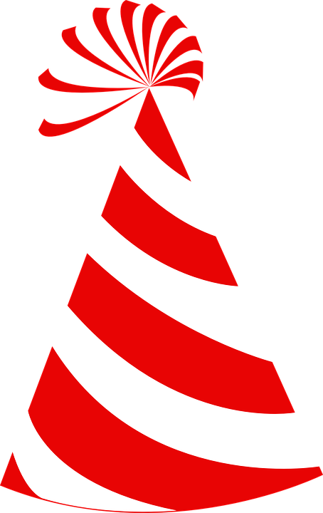 Birthday Hat Vector - Birthday Hat Black Png (454x720), Png Download