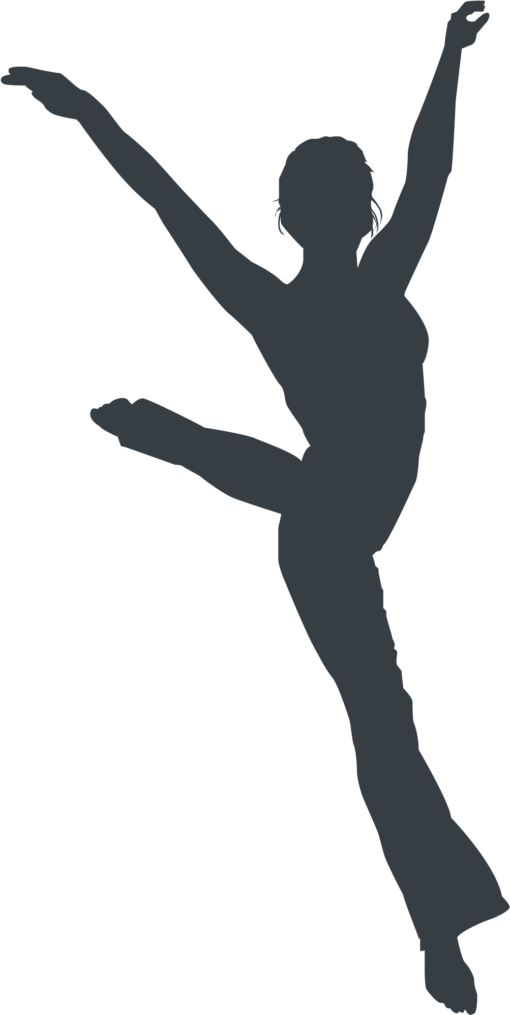 Athlete Silhouette - Silhouette (2271x2021), Png Download