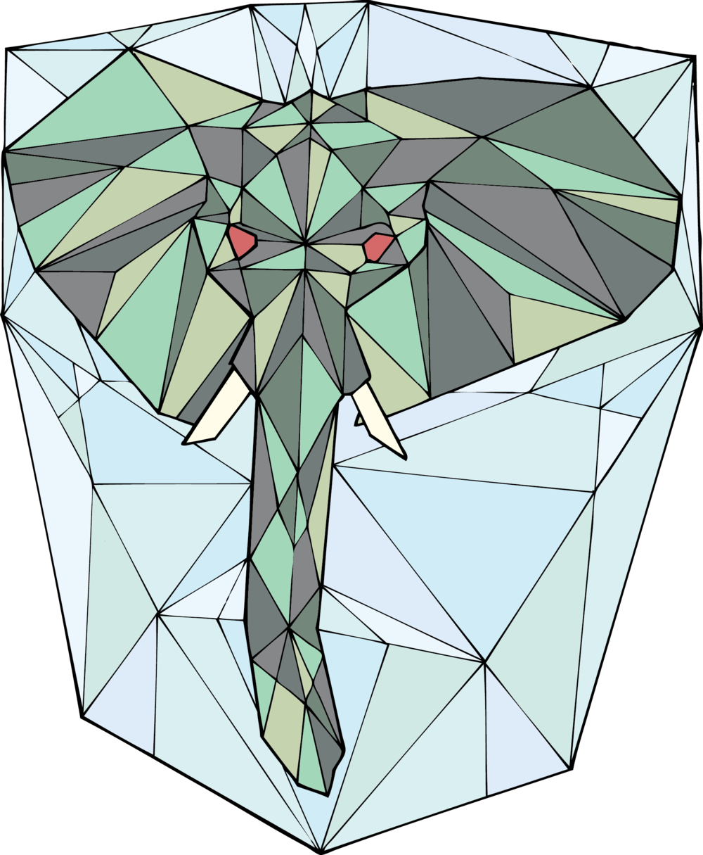 Elefante - Triangle (1000x1215), Png Download