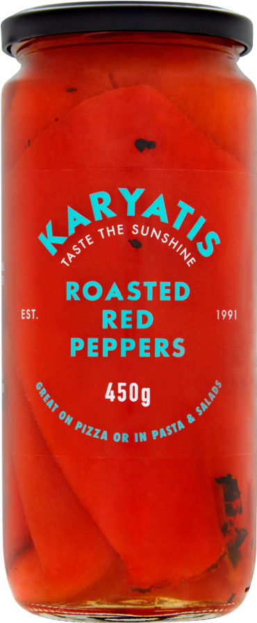 Great Taste Award Karyatis Roasted Red Peppers 450g - Karyatis Roasted Red Peppers (900x900), Png Download