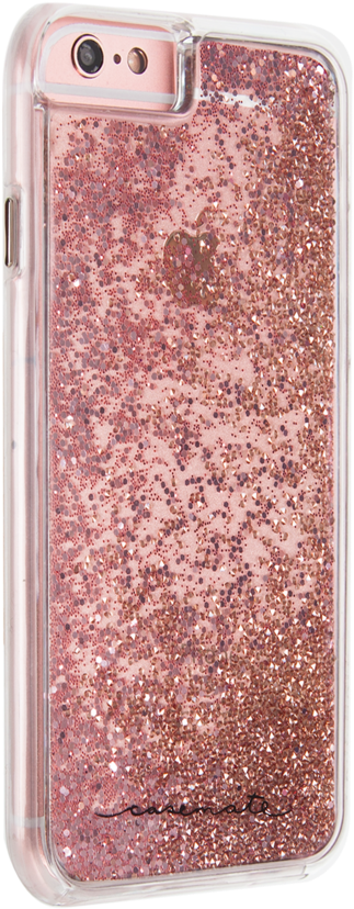 Case Mate Waterfall Rose Gold Iphone 6 6s Cm034510 - Hoesje Glitter Waterval Iphone 8 (1024x1024), Png Download