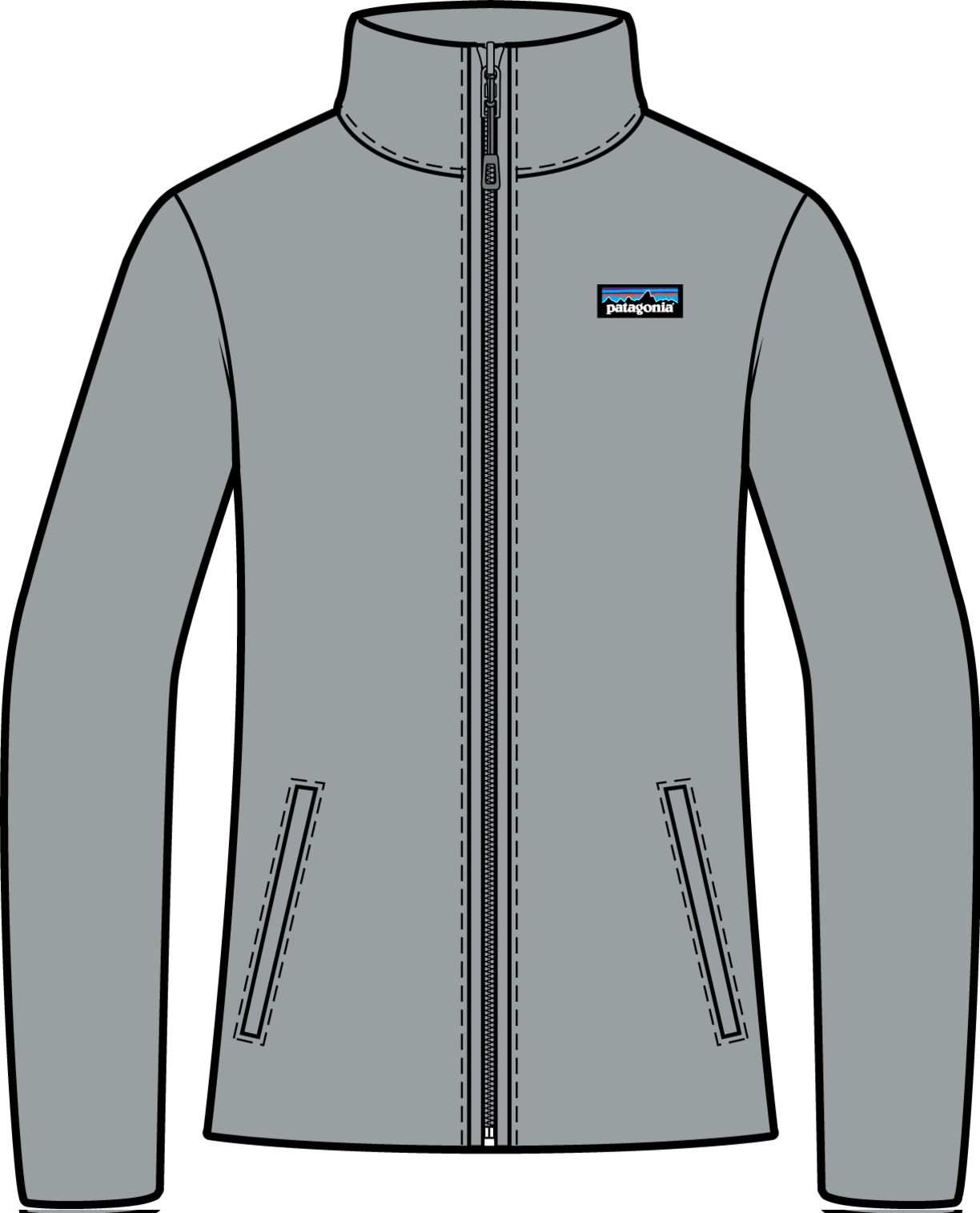 Ladies Patagonia Los Gatos Jacket - Active Shirt (1224x1515), Png Download