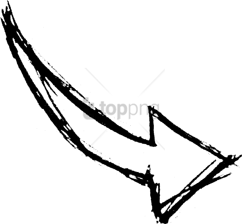 Free Png Download Drawing Png Images Background Png - Drawn White Arrow Png (850x785), Png Download