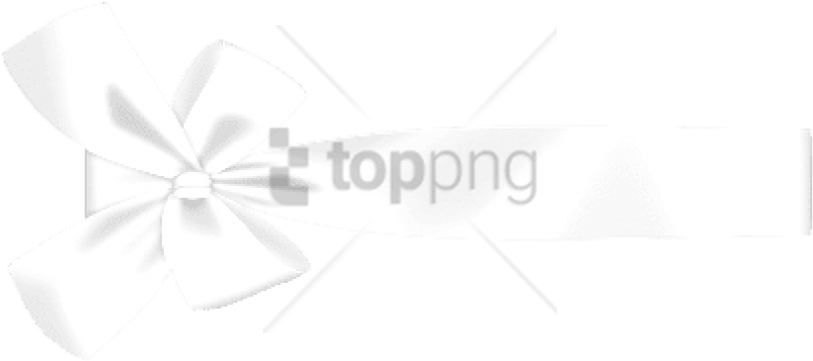 Free Png Download Laço Branco Em Png Images Background - Laço Branco Png Desenho (850x382), Png Download