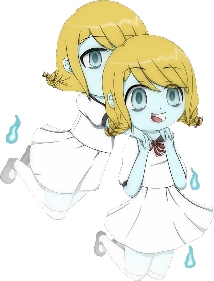 #ghost #sister #animegirl #girl #anime #cute #colorful - Cartoon (1024x1124), Png Download