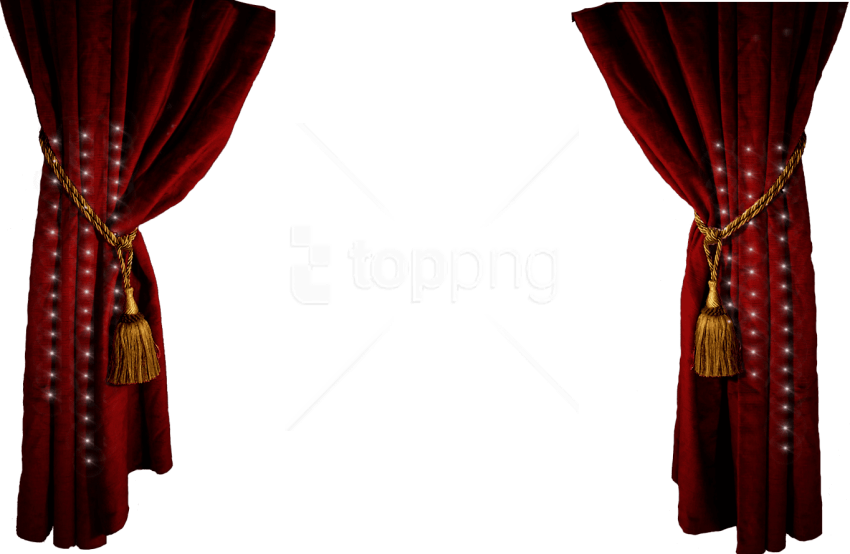 Free Png Curtains Png - Theater Curtains Png Transparent (850x554), Png Download
