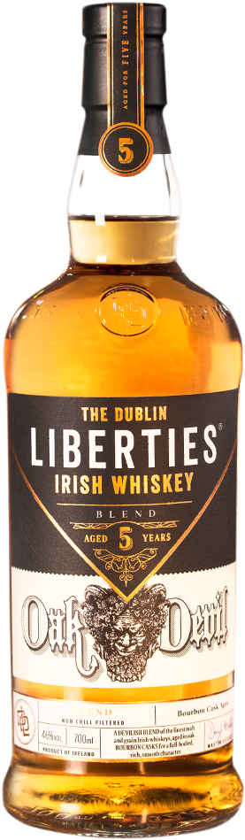 The Dublin Liberties Oak Devil - Bains Whisky (516x1000), Png Download
