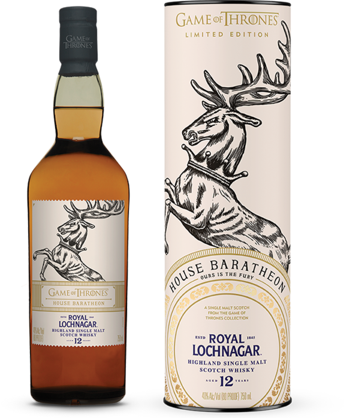 Royal Lochnagar 12 Year Old - Johnnie Walker Game Of Thrones (1148x1396), Png Download
