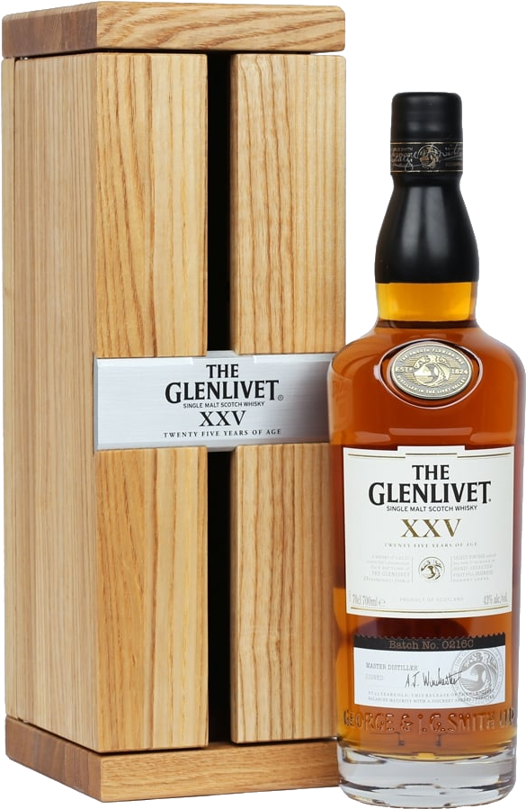 The Glenlivet 25 Year Old Xxv Scotch Whisky 700ml - Glenlivet (1000x1000), Png Download