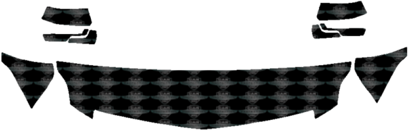 2016-2018 Cadillac Escalade 3m Clear Bra Standard Paint - Canoe (980x700), Png Download