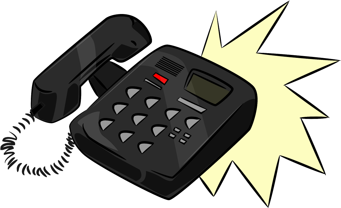 Svg Free Office Phone Clipground - Clip Art Office Telephone (1337x857), Png Download