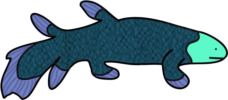 Amateurish Coelacanth - Shark (933x441), Png Download