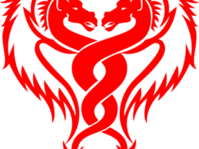 Symbol Clipart Dragon - Tribal Dragons (640x480), Png Download