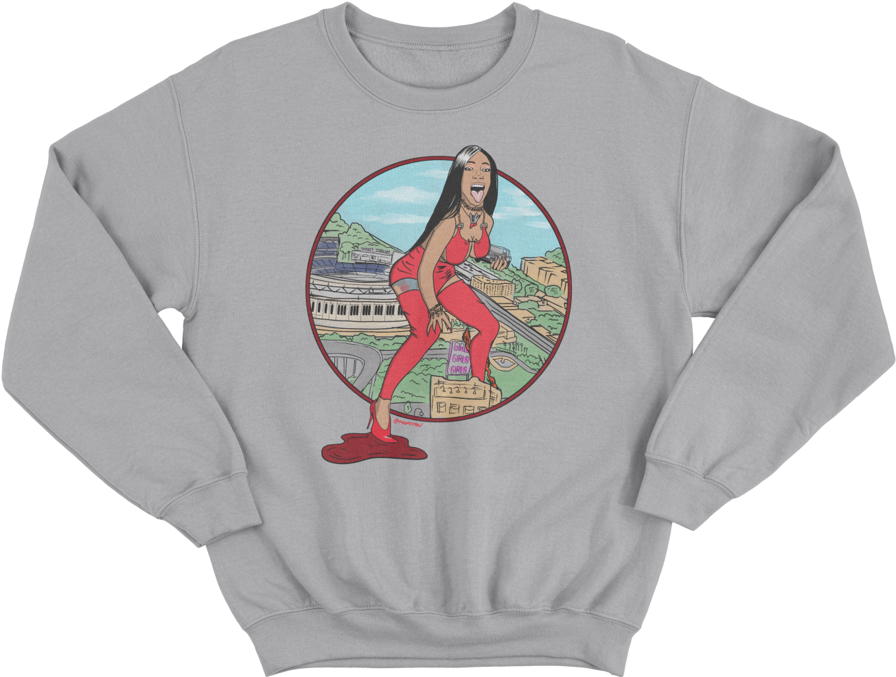 Image Of Bloody Shoes - Crew Neck (1360x1360), Png Download