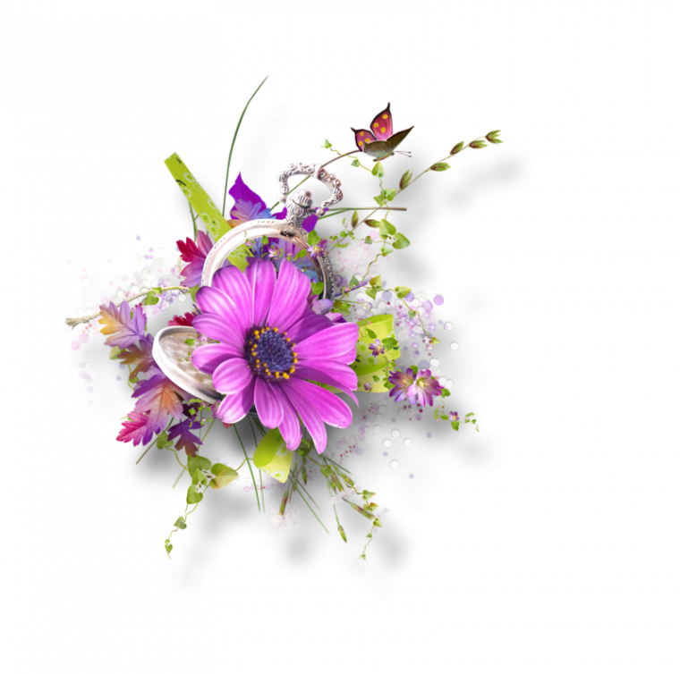 Collection Featuring The French Bee Floral Decor And - Ornamented Flora Symbolica Embellished (760x754), Png Download