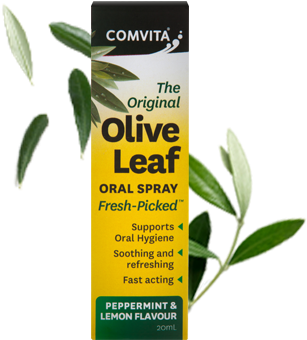 Shop Oral Spray - Comvita Olive Leaf Extract Lozenges With Manuka Honey (420x480), Png Download