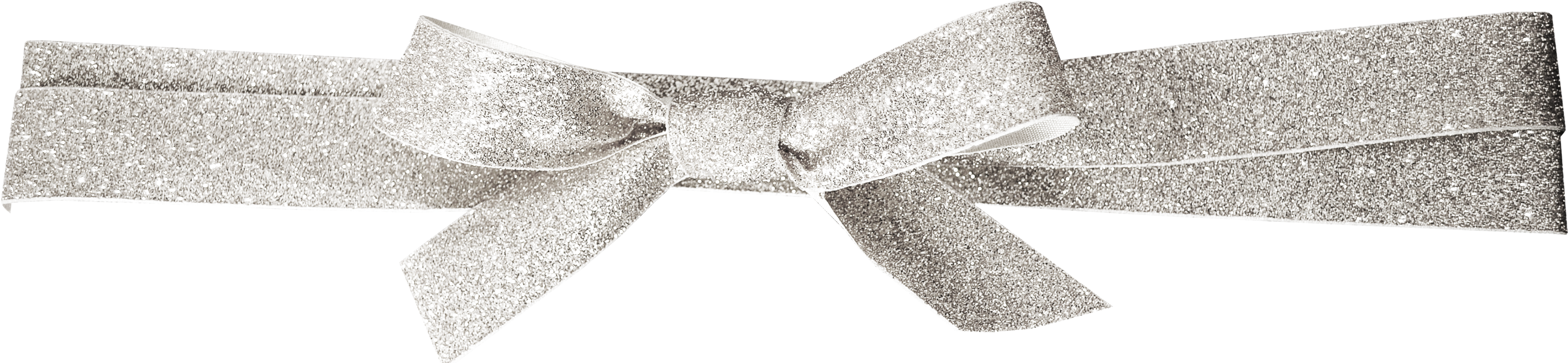 Bow Vector Silver - Silver Ribbon Bow Png (3960x1880), Png Download