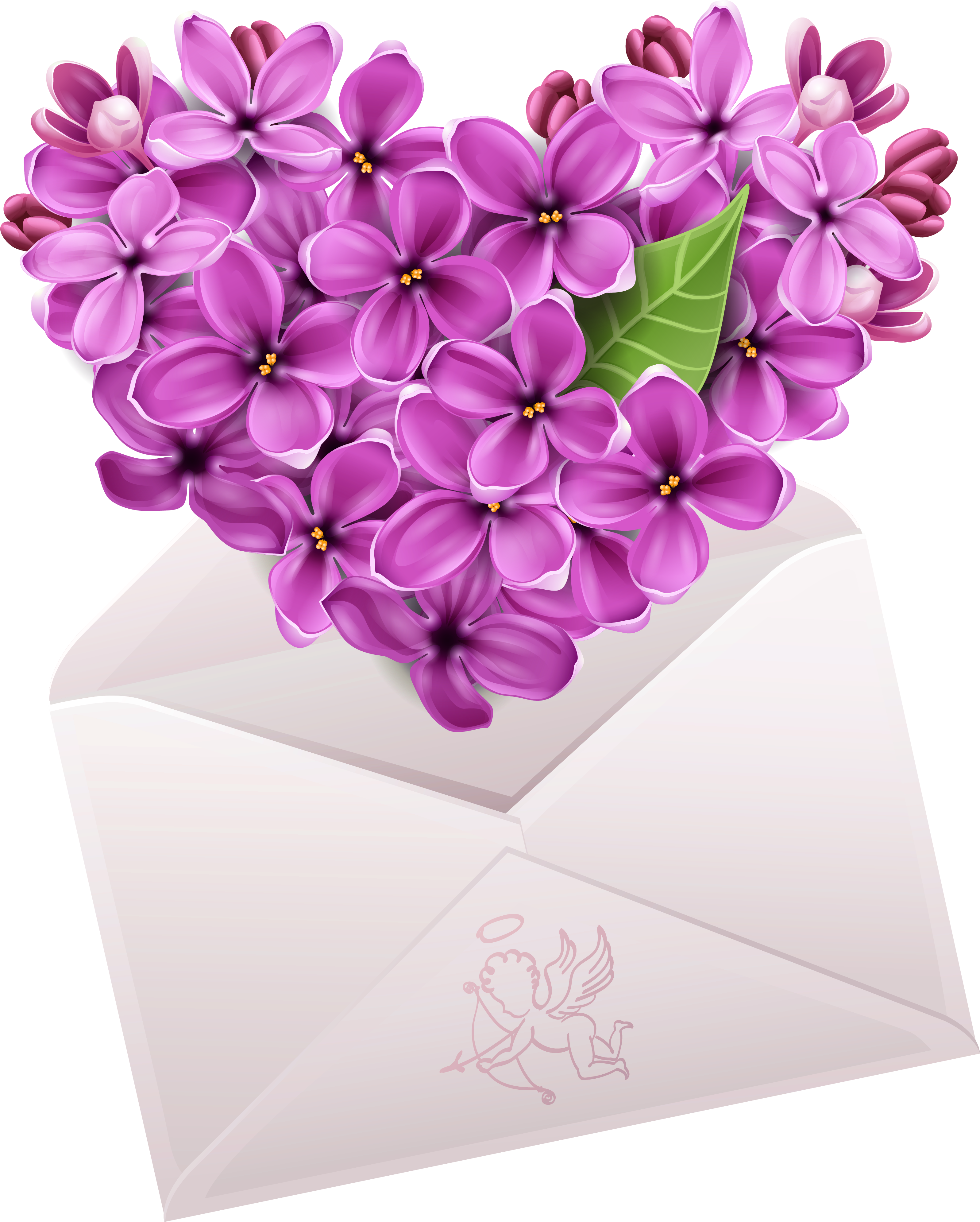 Purple Flower Clipart Valentine Flower - Cuore Di Anna Buon Pomeriggio (3313x4062), Png Download