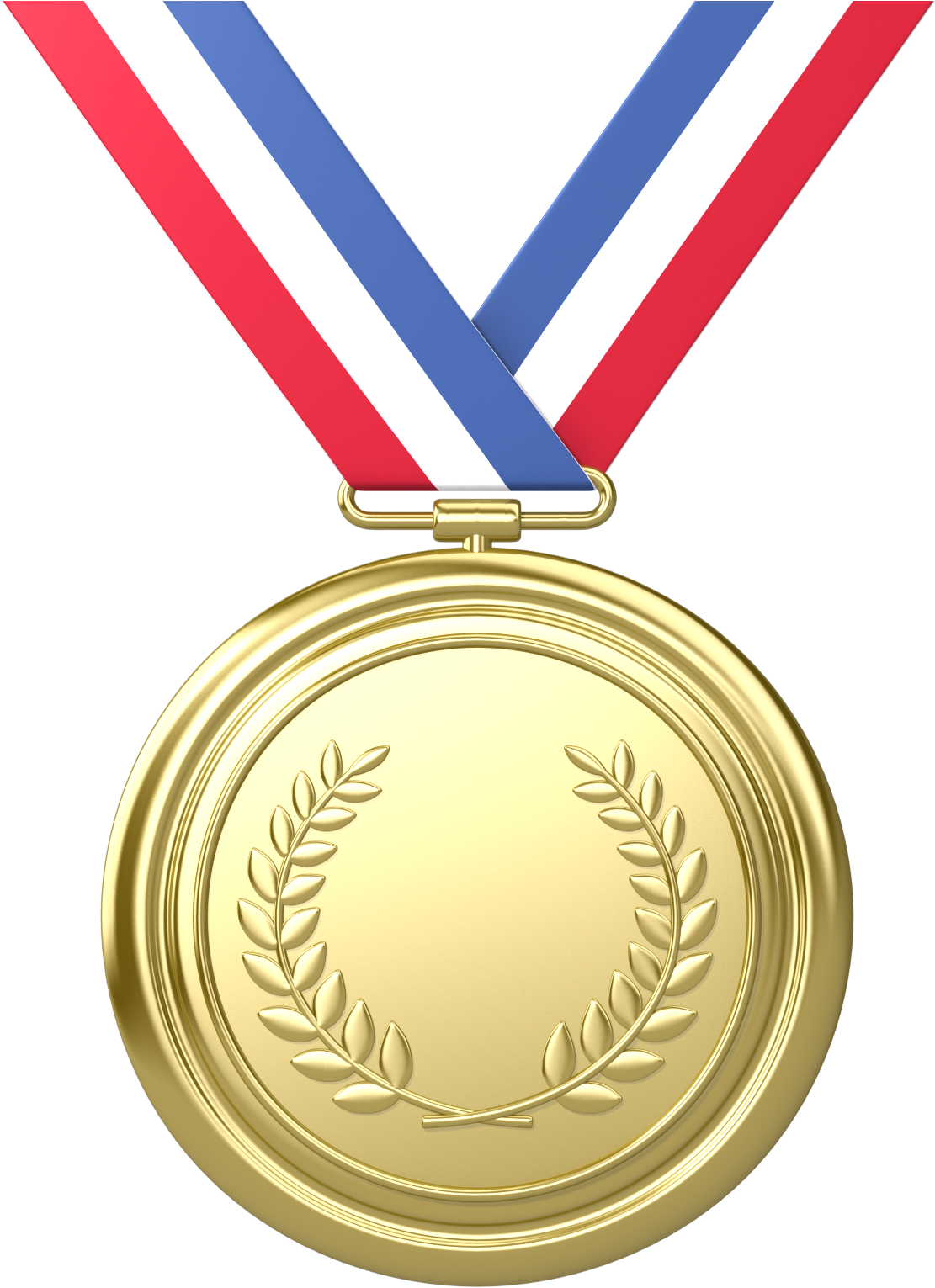 Olympiad Gold Medal Clipart - Gold Medal Transparent Background (1300x1600), Png Download