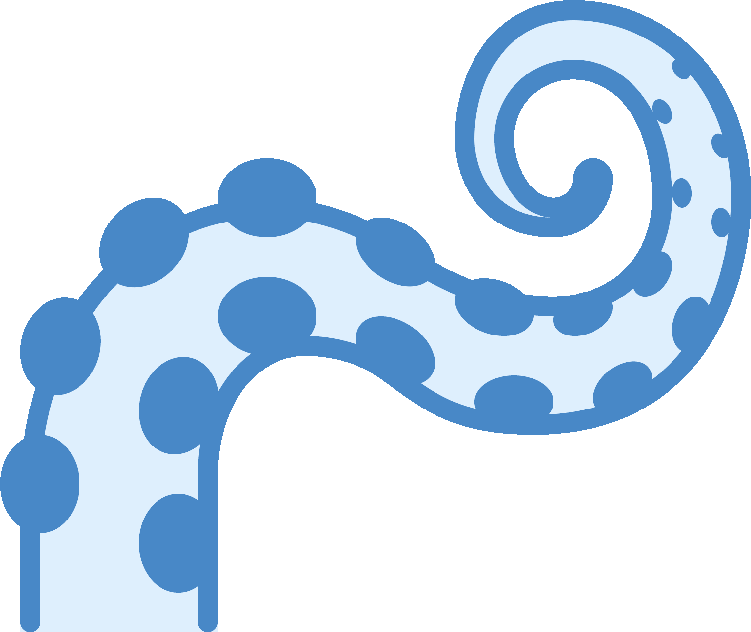 Jpg Library Macki Icon Free Download Png And Two - Tentacle Drawing (1600x1600), Png Download