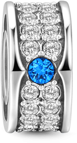 Stoppers & Safety Chains Charms Soufeel Blue Ribbon (750x750), Png Download