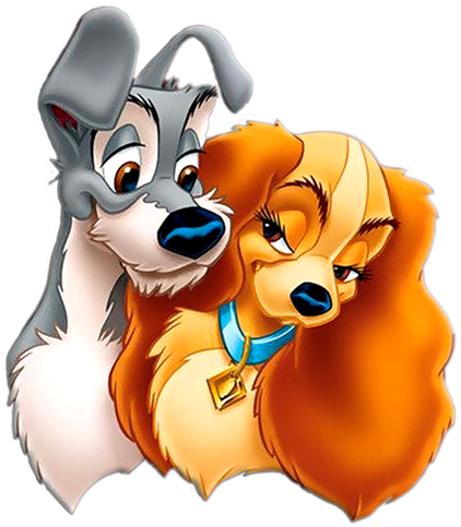 Lady And The Tramp Free Png Picture Clipart - Disney Lady And The Tramp [book] (437x500), Png Download