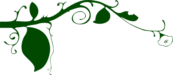 Green Leaves Border Clip Art (600x263), Png Download