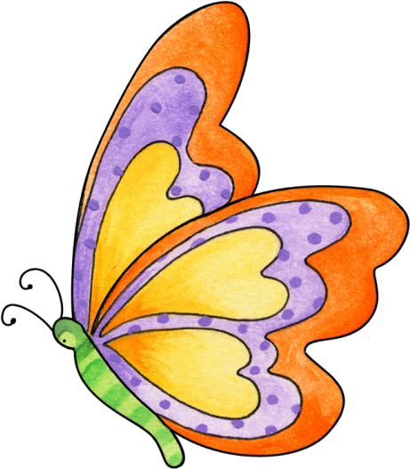 Mariposas Libélulas - Clipart Picture Of A Butterfly (500x571), Png Download