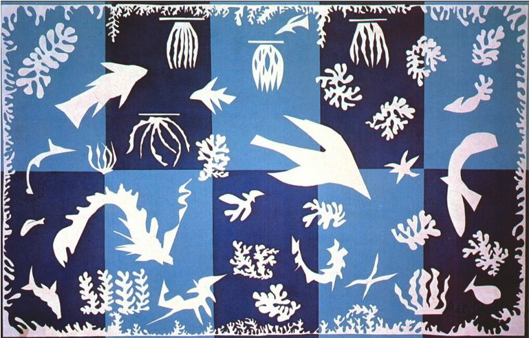 Polynesia, The Sea By Henri Matisse - Matisse Cut Outs (810x532), Png Download