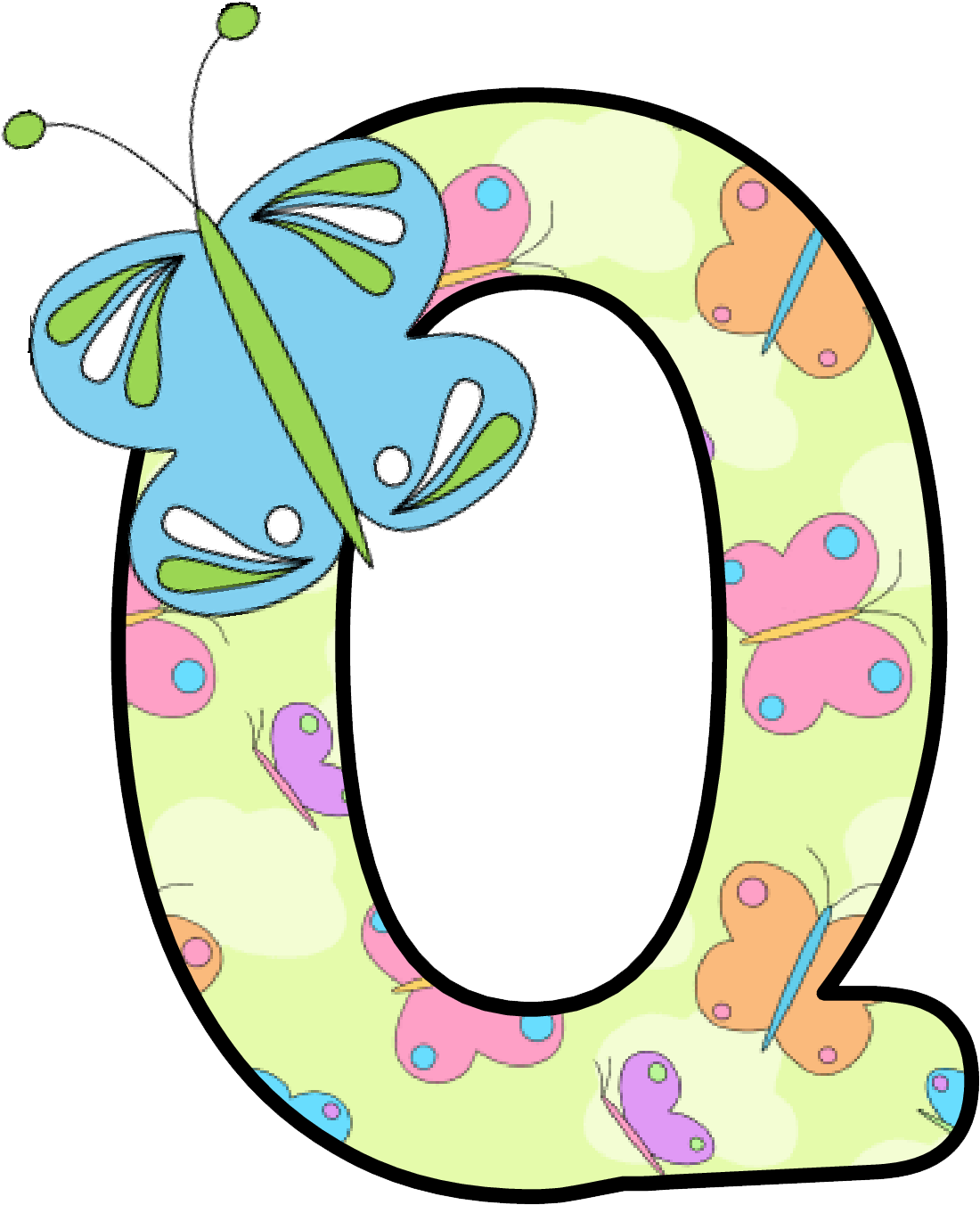 Ch B Alfabeto Mariposas De Kid Sparkz - Clip Art Letters S (1159x1408), Png Download