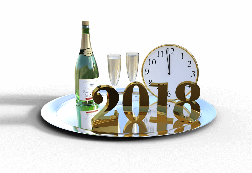 Details - Happy New Year 2018 Images Png (960x660), Png Download