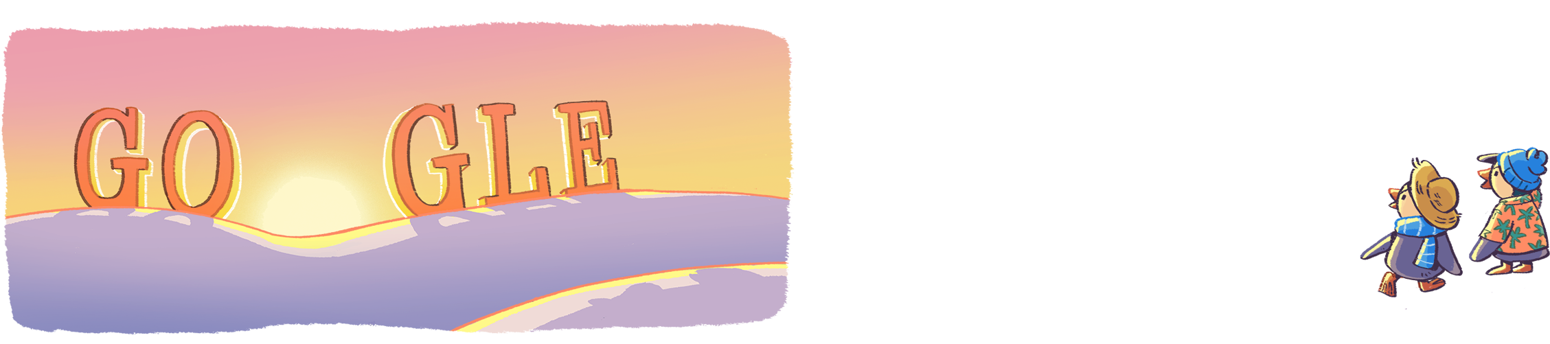 New Years Day 2018 6224094180671488 5750085036015616 - New Year's Day 2018 Google (2318x500), Png Download