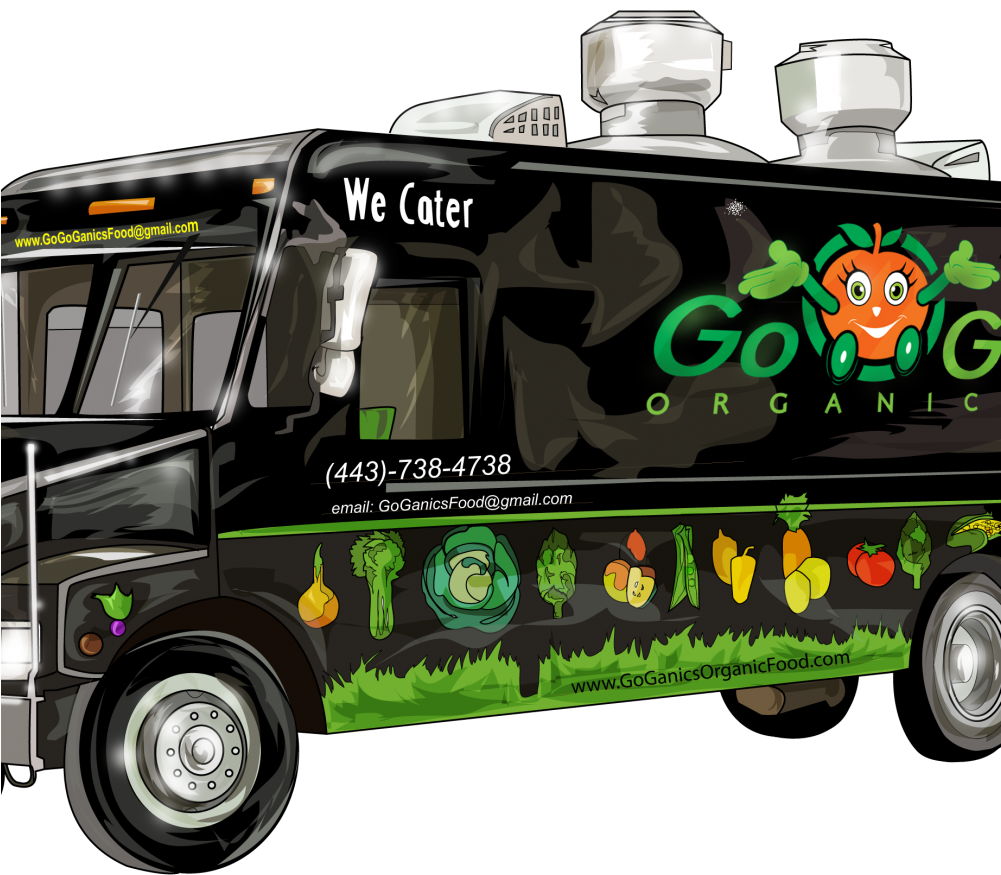 Goganics Organic Food Truck Food Truck - Organic Food Truck (1000x1000), Png Download