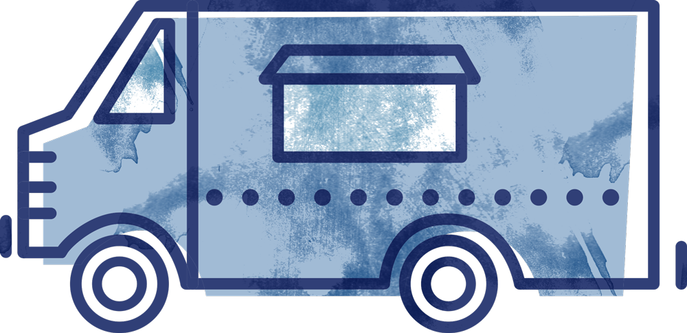 Food Trucks Bring Variety To Lunch - Food Truck Graphic Png (900x437), Png Download