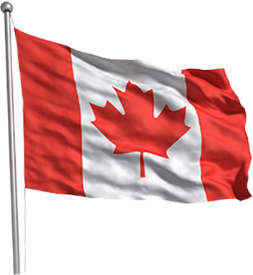 Canada Flag Png Clipart - Flag (354x386), Png Download
