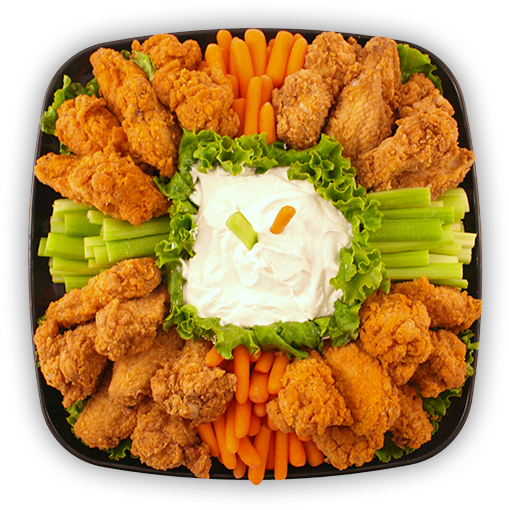 Spicy Chicken Wing Tray - Tonkatsu (600x600), Png Download