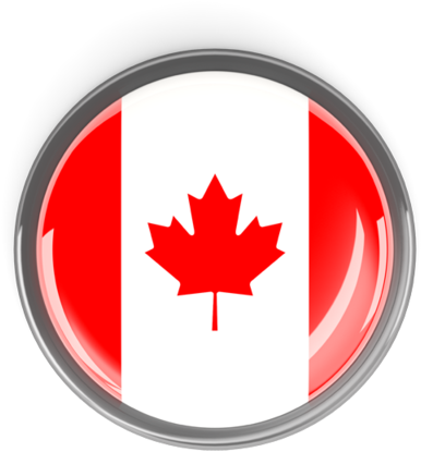 Illustration Of Flag Of Canada - Canadian Flag Button Png (640x480), Png Download