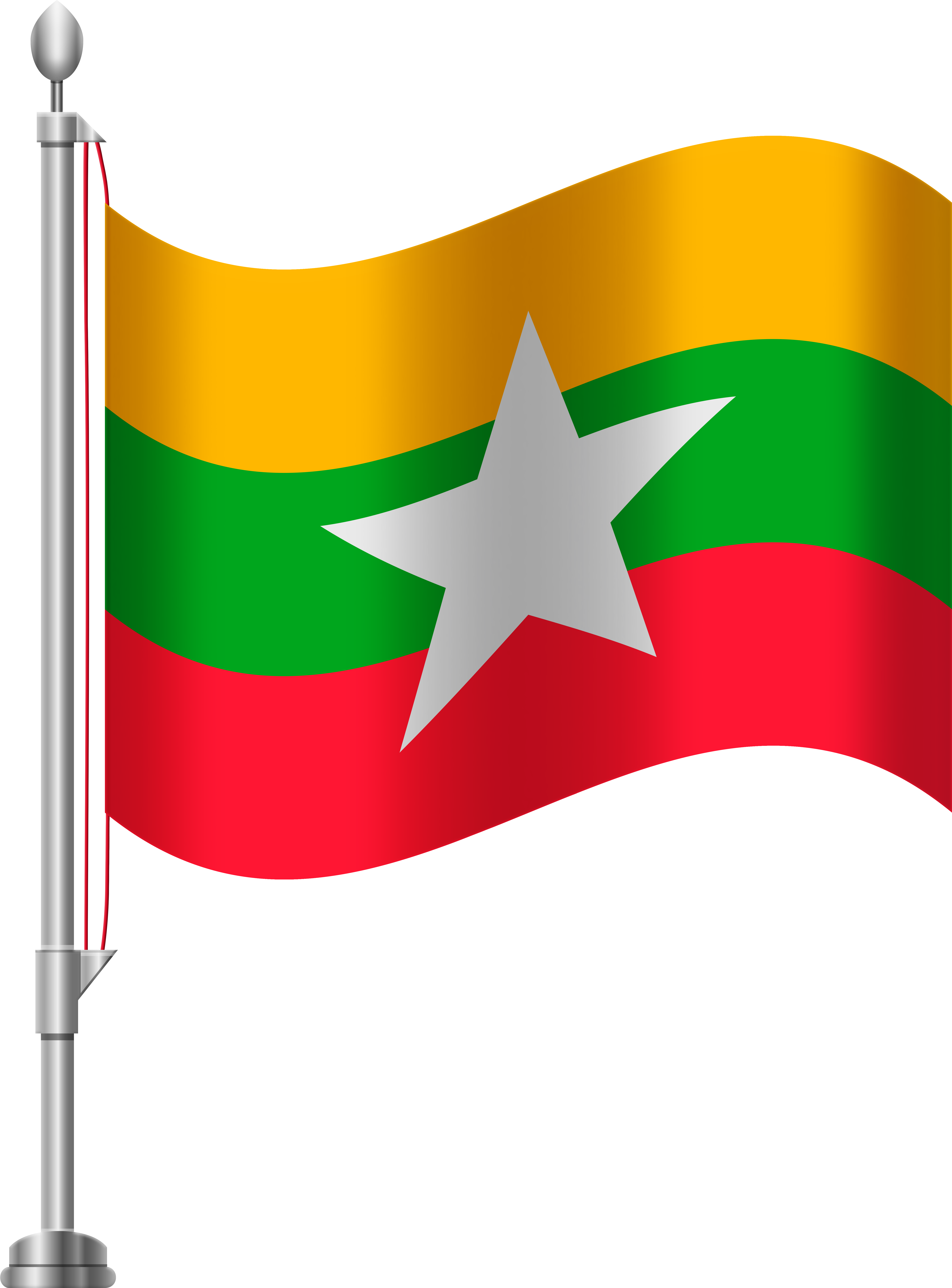 Myanmar Flag Png Clip Art (6141x8000), Png Download