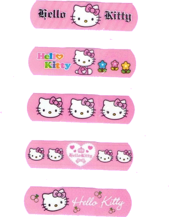 Hello Kitty Bandaid Transparent (686x741), Png Download