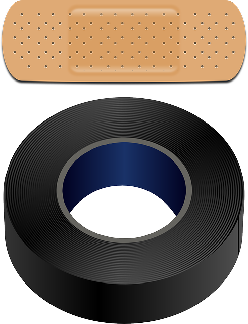 Patch, Emplastrum, Medical Strip, Band-aid, Medical - Band Aid De Preto (491x640), Png Download
