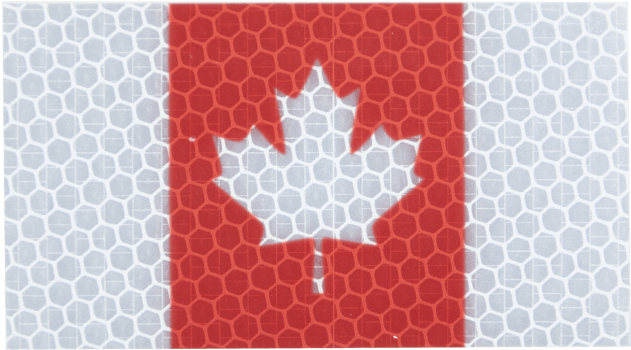 $0 - - Blue Line Canada Flag - Grey - Hiviz (800x800), Png Download
