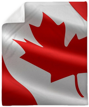 Wavy Canadian Flag (400x400), Png Download